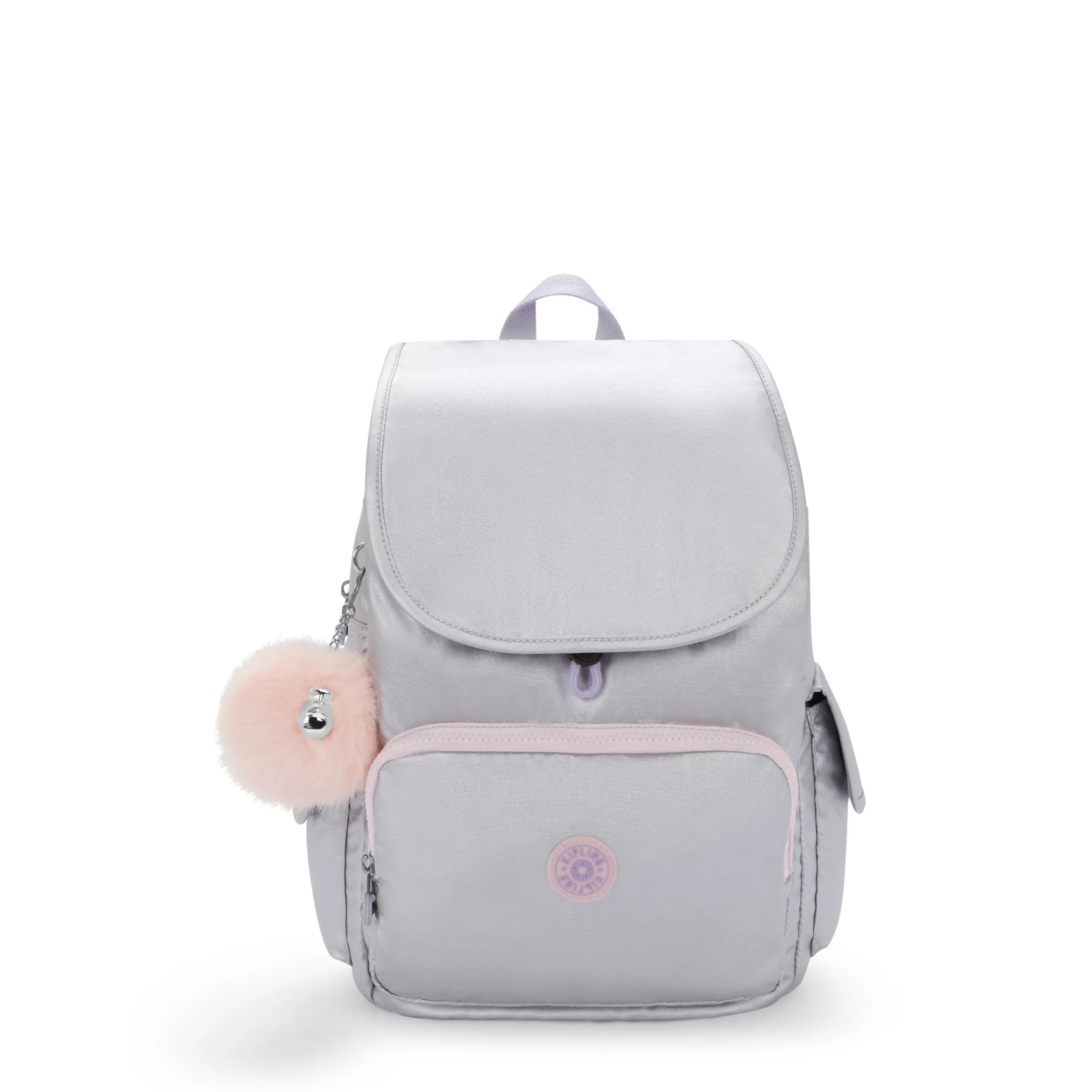 City Pack Metallic Backpack-Silver Glow Metallic