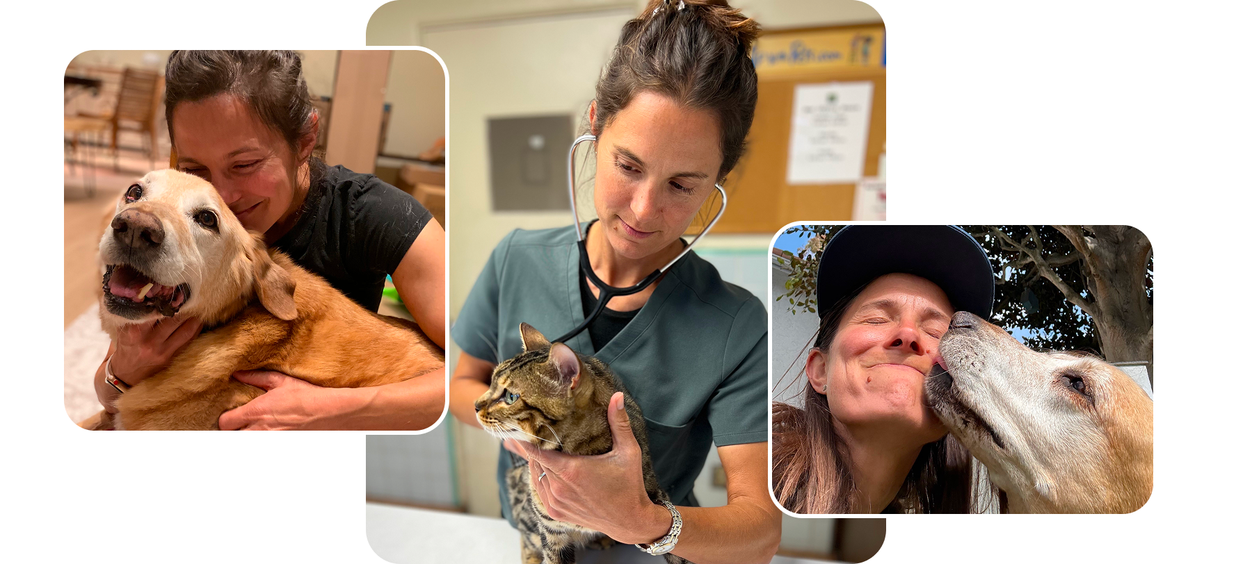 Dr. Kate with her pets