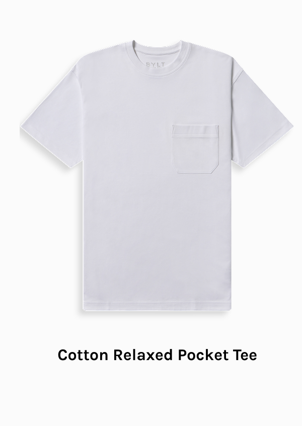 Cotton Relaxed Pocket Tee