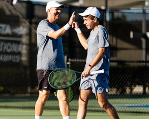Players high fiving&nbsp;