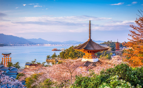 Temple Miyajima Island Hiroshima