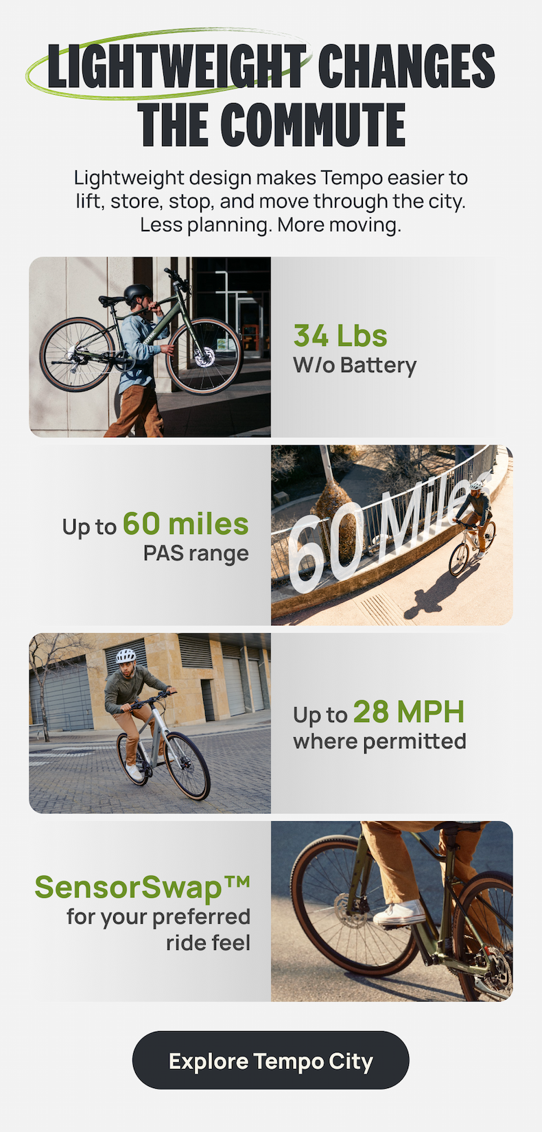 Lightweight Changes the Commute ｜ Explore Tempo City
