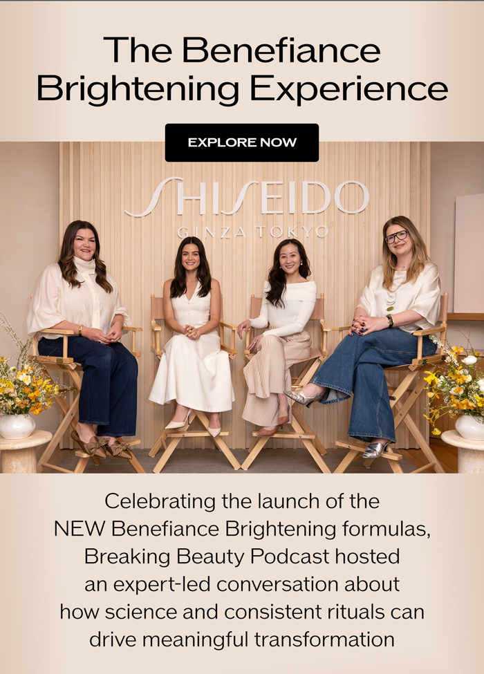 Celebrating the launch of the NEW Benefiance Brightening formulas, Breaking Beauty Podcast hosted an expert-led conversation about how science and consistent rituals can drive meaningful transformation.