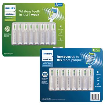 Philips Sonicare Premium Plaque Control and/or DiamondClean Replacement Brush Heads