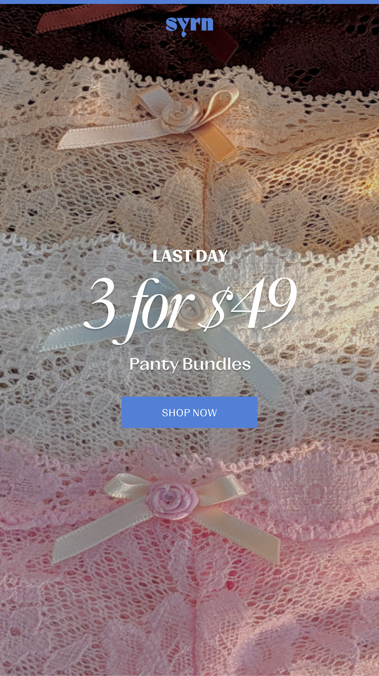 Overlapping lace panties