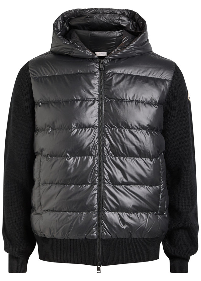 MONCLER Quilted wool jacket