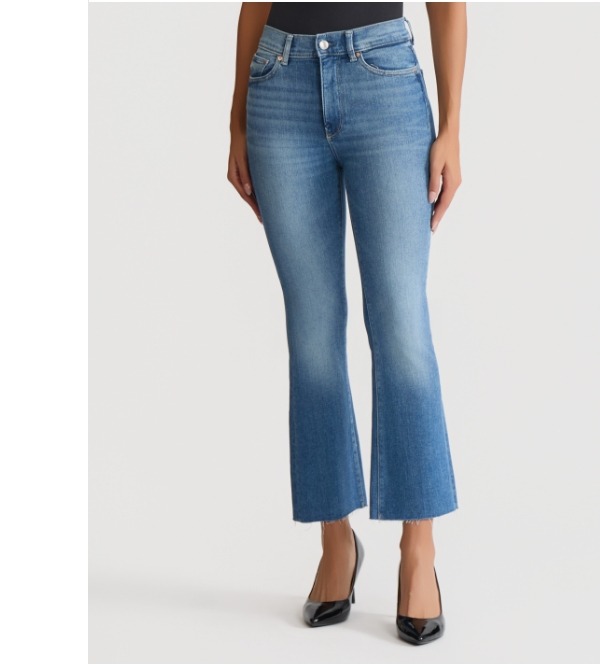 Bridget High-Rise Cropped Bootcut Jeans, Island Park Wash