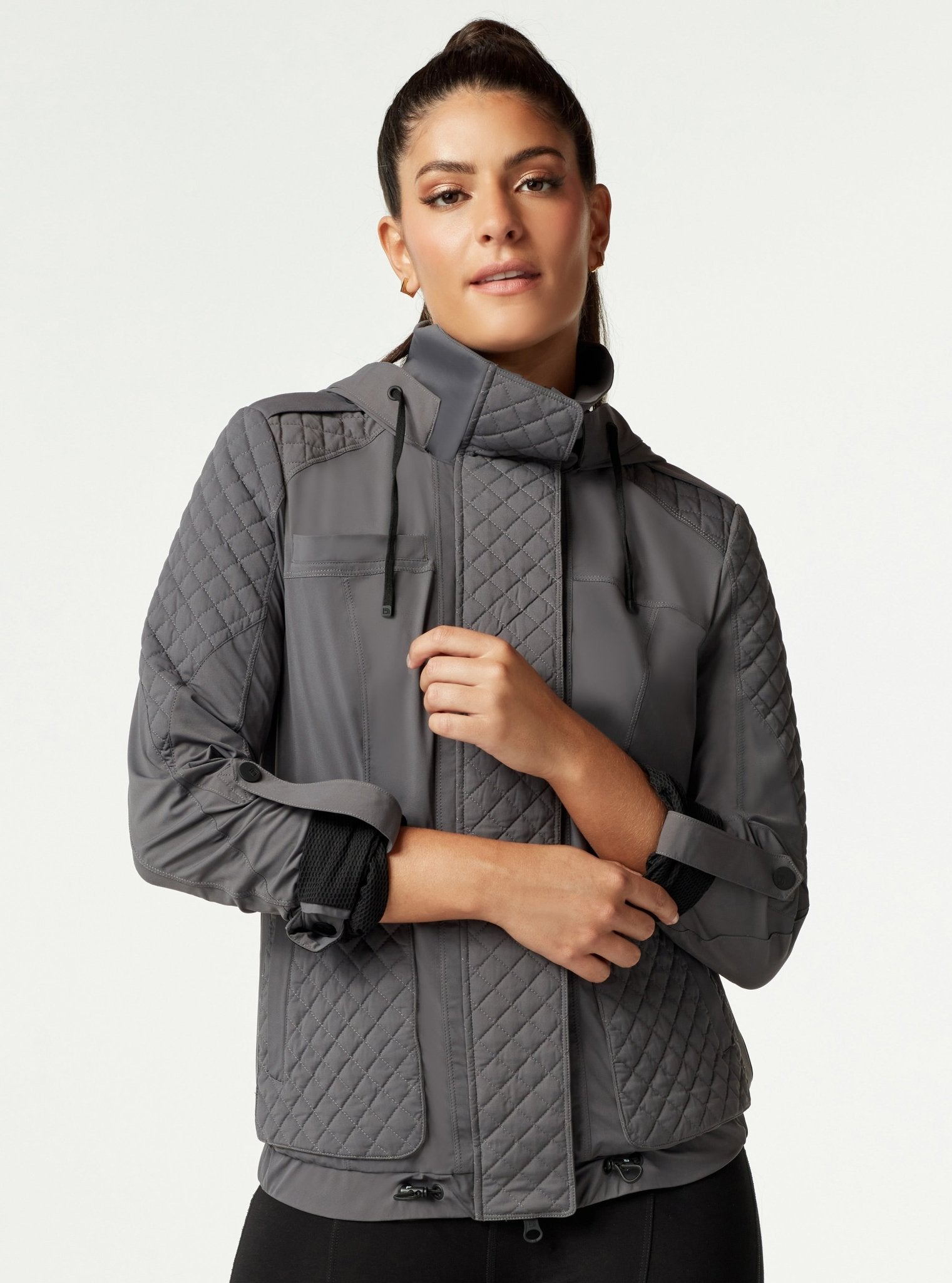 Image of $15 Mastermind Quilted Bomber Forged Iron FINAL SALE