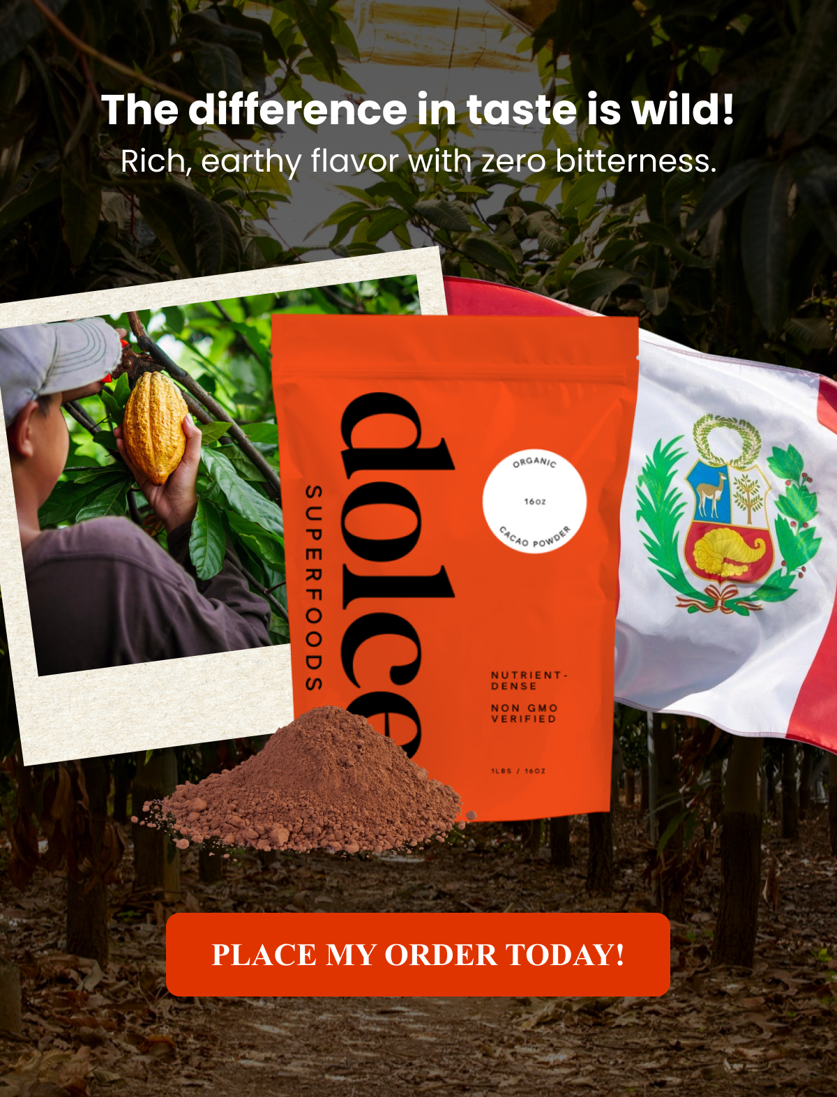 The difference in taste is wild! Rich, earthy flavor with zero bitterness. PLACE MY ORDER TODAY!