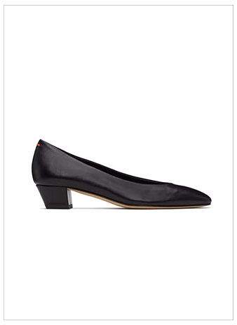 AEYDE HELIA Nappa Leather Black Heels