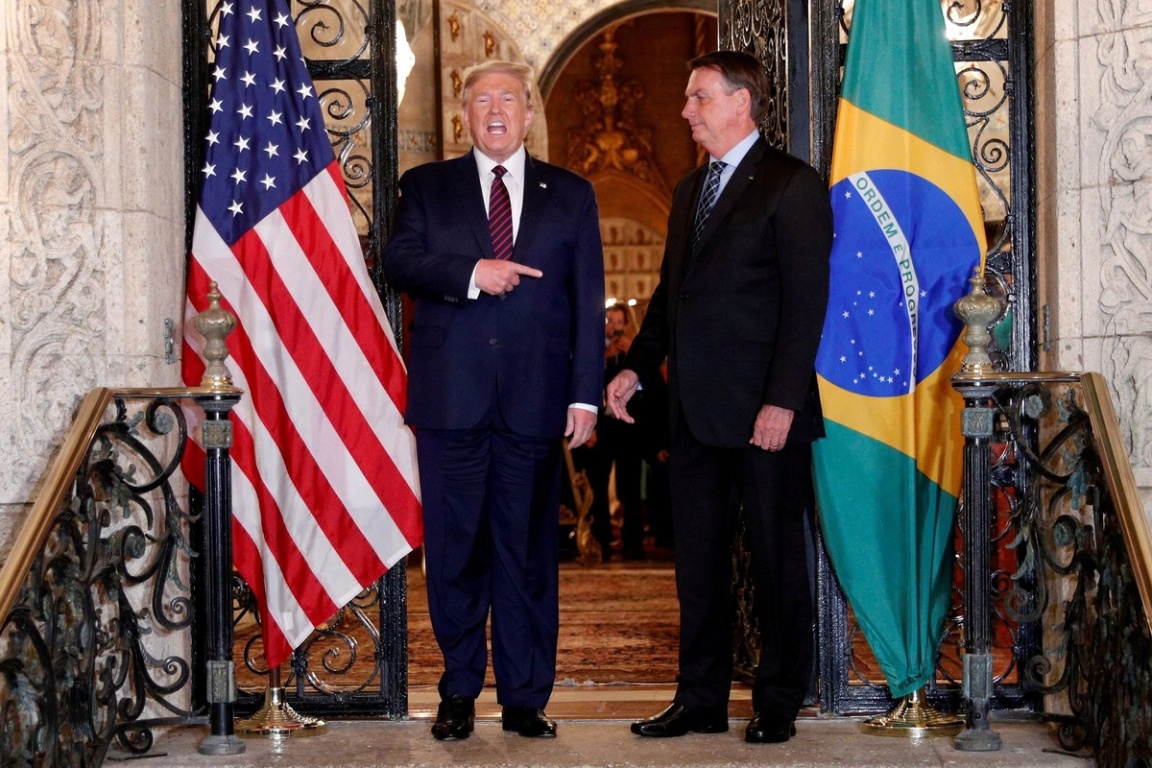 Trump and Jair Bolsonaro. 