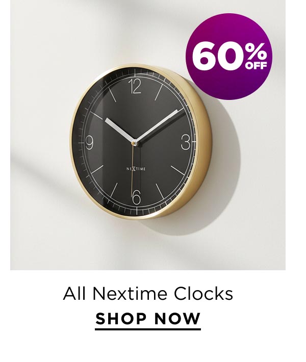 60% Off All Nextime Clocks 