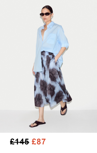 Tiger Orchid Ruched Skirt