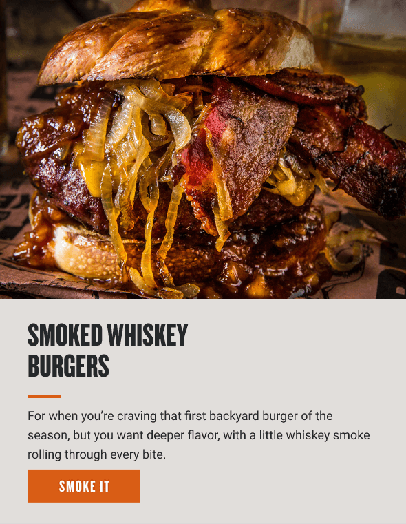 Smoked Whiskey Burgers