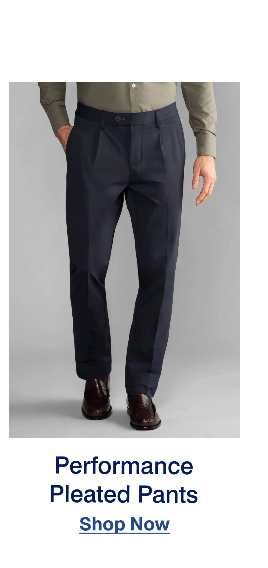 Performance  Pleated Pants