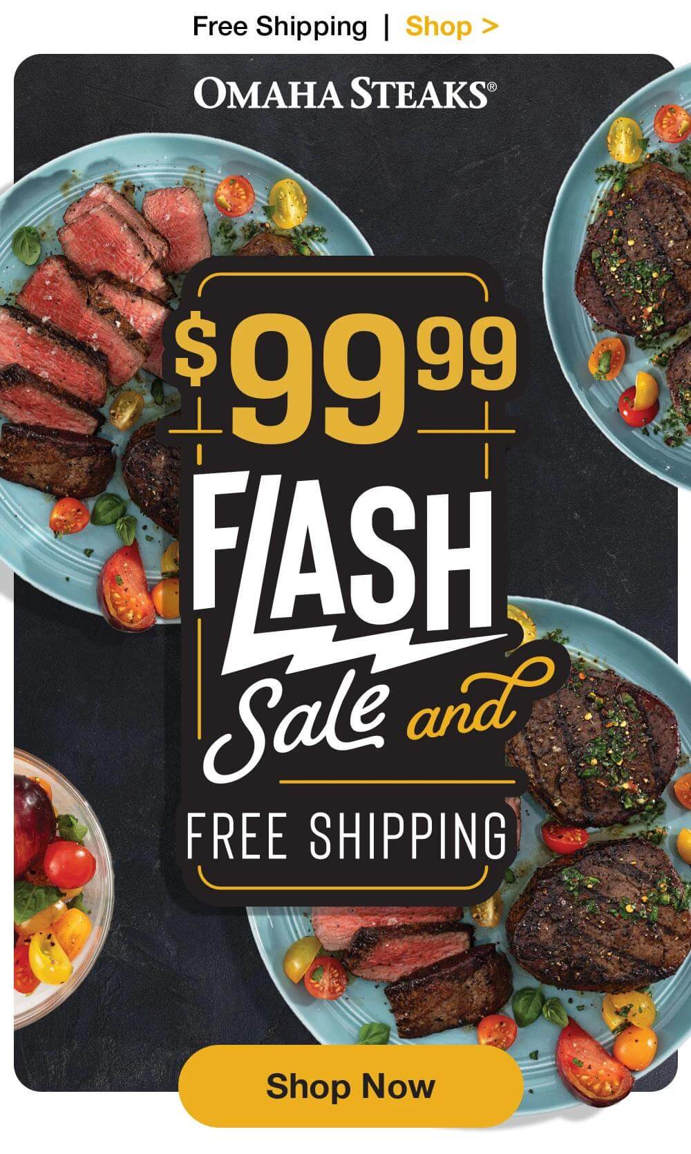 Free Shipping  |  Shop >  OMAHA STEAKS® | $99.99 | FASH Sale and FREE SHIPPING || Shop Now