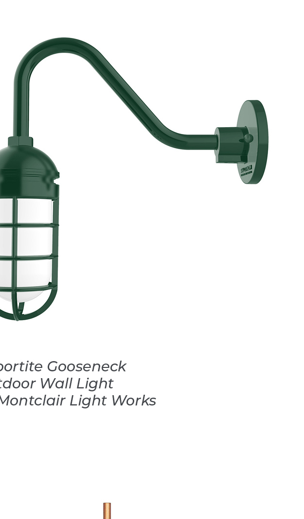 Vaportite Gooseneck Outdoor Wall Light By Montclair Light WorksVaportite Gooseneck Outdoor Wall Light By Montclair Light Works