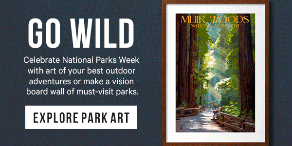GO WILD - Celebrate National Parks week with art of your best outdoor adventures or make a vision board of must-visit parks.
