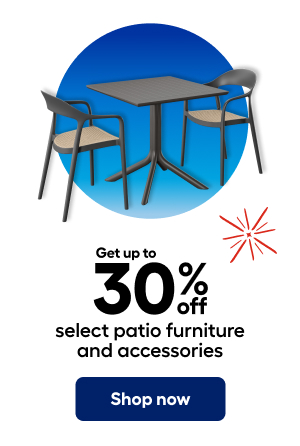 Get up to 30% off select patio furniture and accessories. Shop now