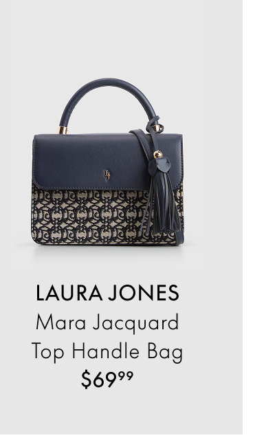 LAURA JONES Mara Jacquard Top Handle Bag
