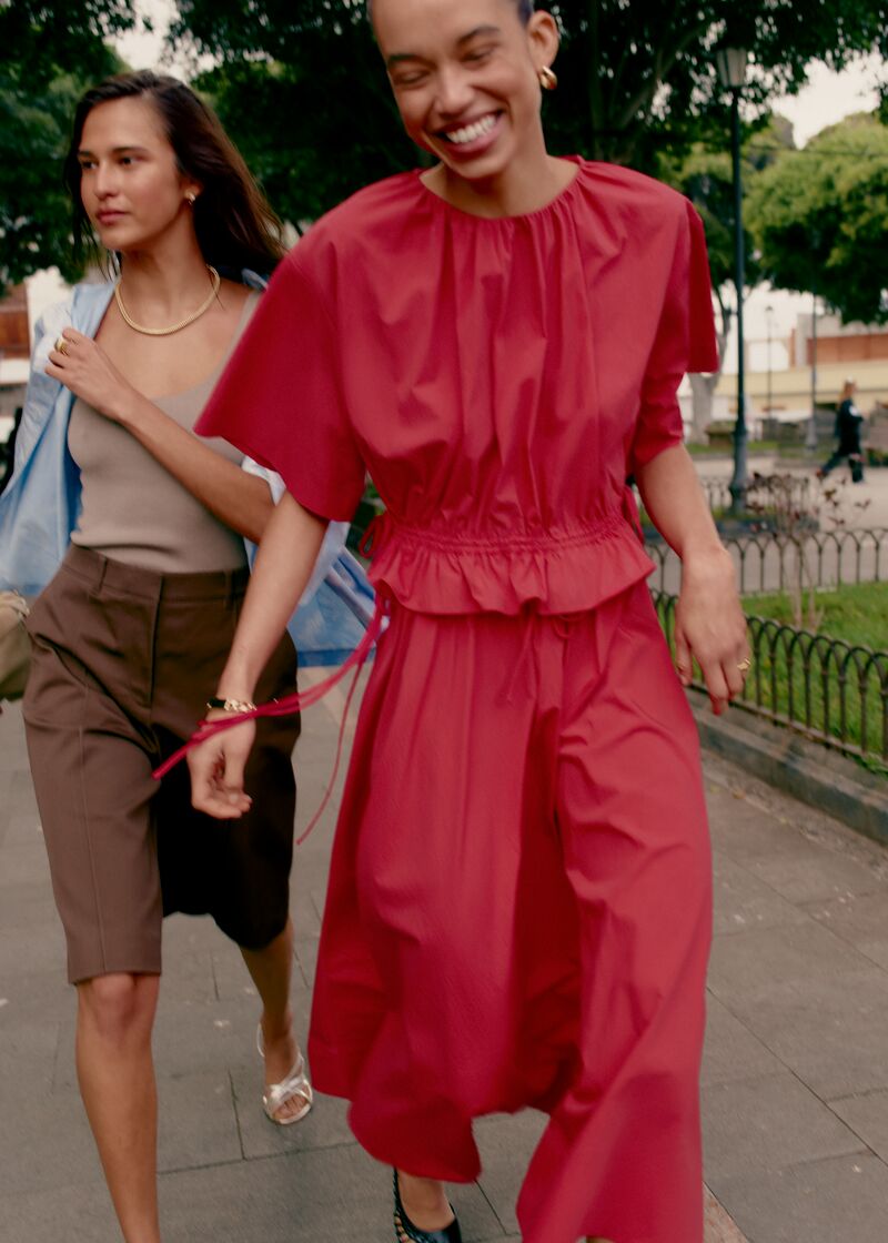 Wrap-Front Blouse