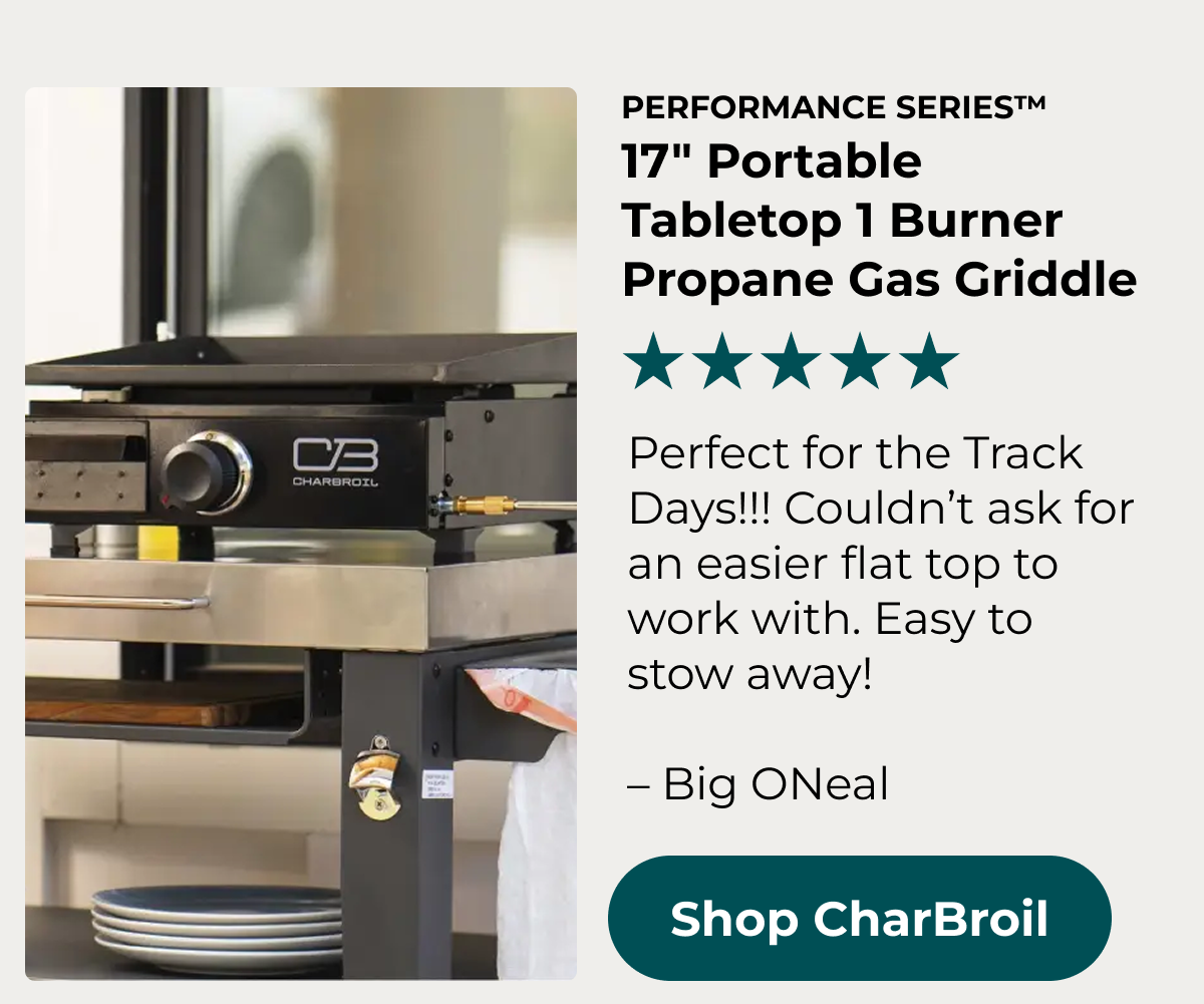 Performance Series™️ 17" Portable Tabletop 1 Burner Propane Gas Griddle