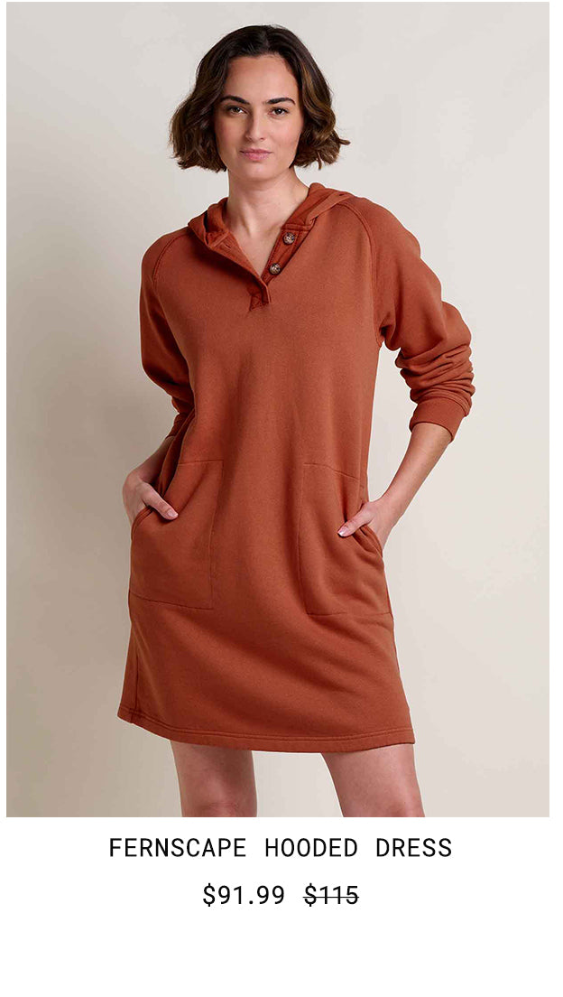 Fernscape Hooded Dress: Was $115 Now $91.99