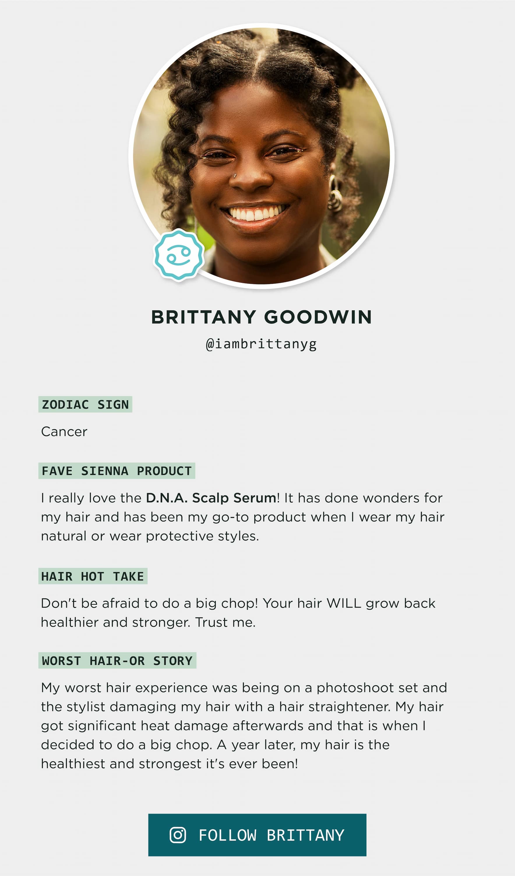 Follow Brittany