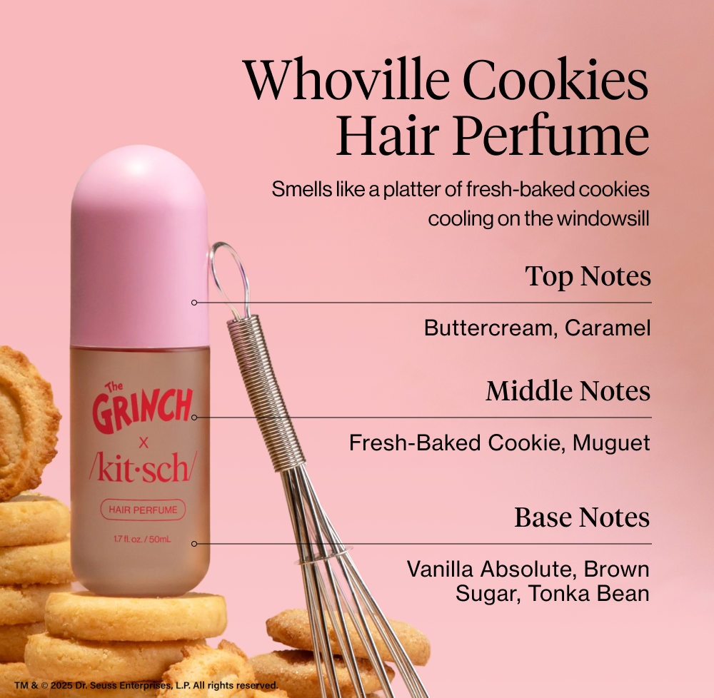 Whoville Cookies Hair Perfume. Smells like a platter of fresh-baked cookies cooling on the windowsill