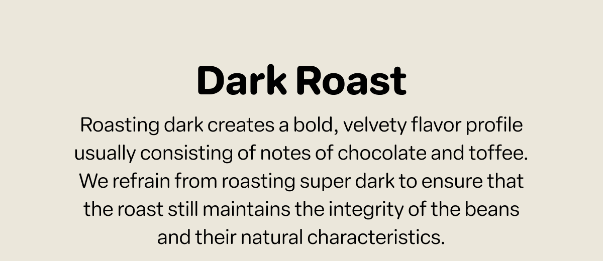 Dark Roast Coffee