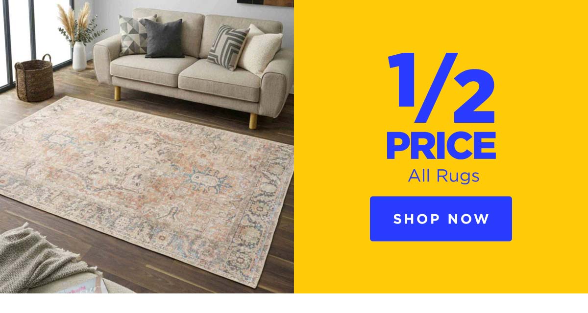 1/2 Price All Rugs