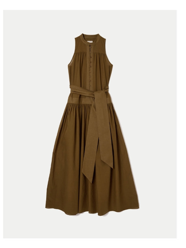 Sleeveless Cotton Maxi Dress