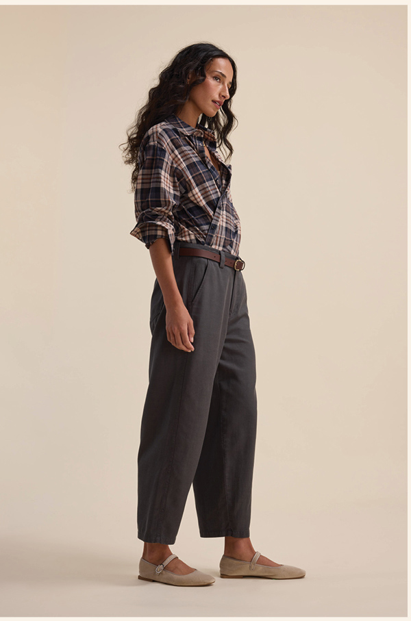 Elementary Panelled Barrel Pants