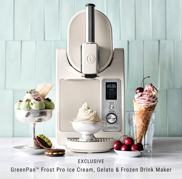 EXCLUSIVE GreenPan™ Frost Pro Ice Cream, Gelato & Frozen Drink Maker