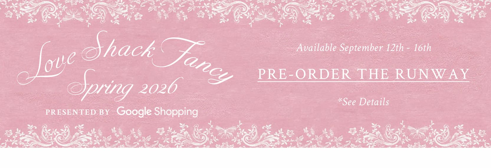 Available September 12th-16th PRE-ORDER THE RUNWAY *See Details