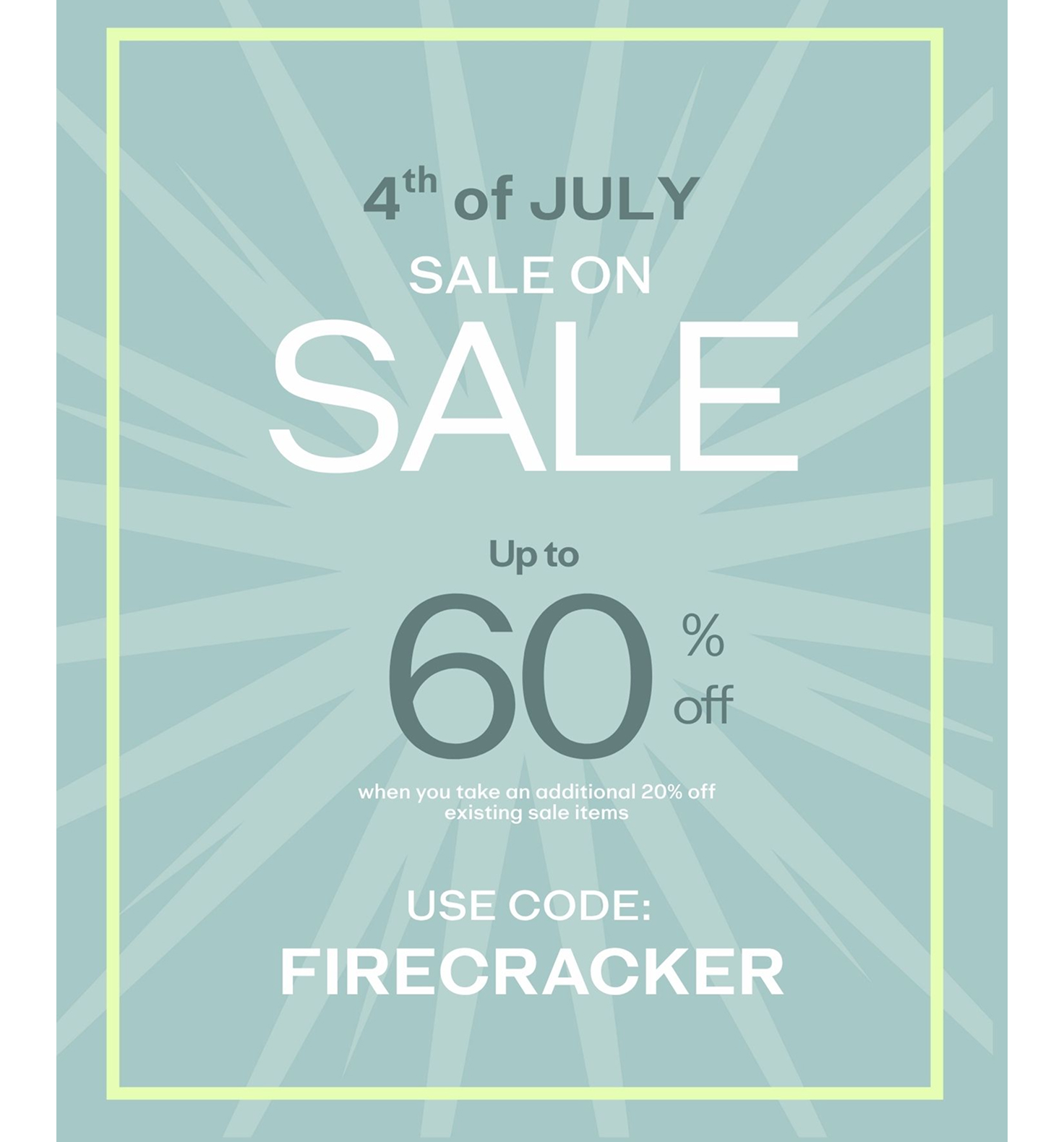 4th of July Sale on Sale