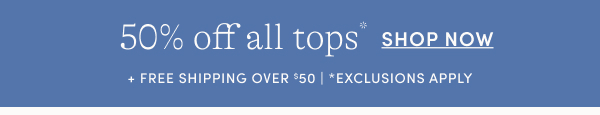 50% off tops