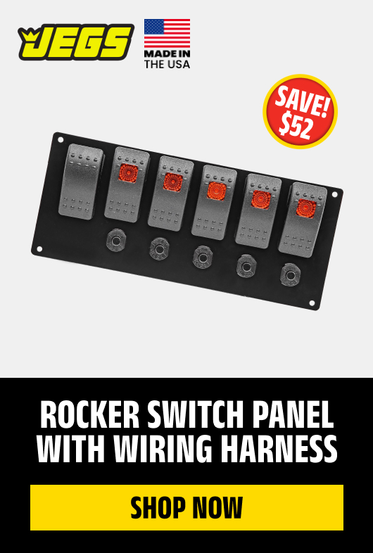 Rocker Switch Panel with Wiring Harness