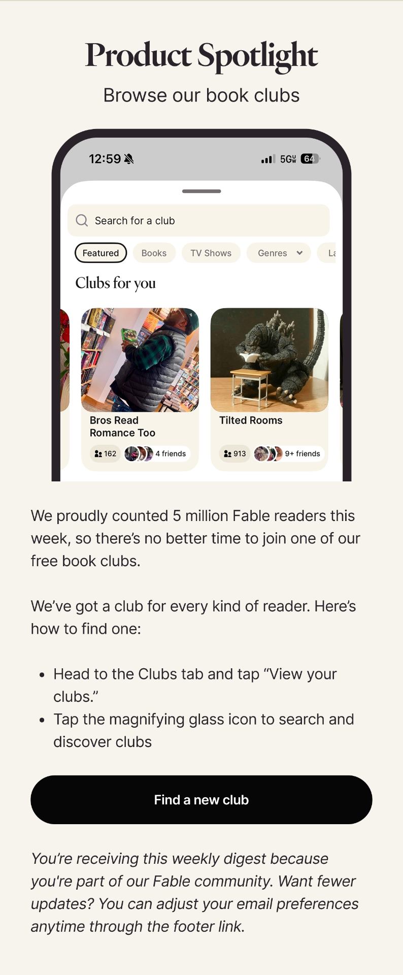 Browse our book clubs