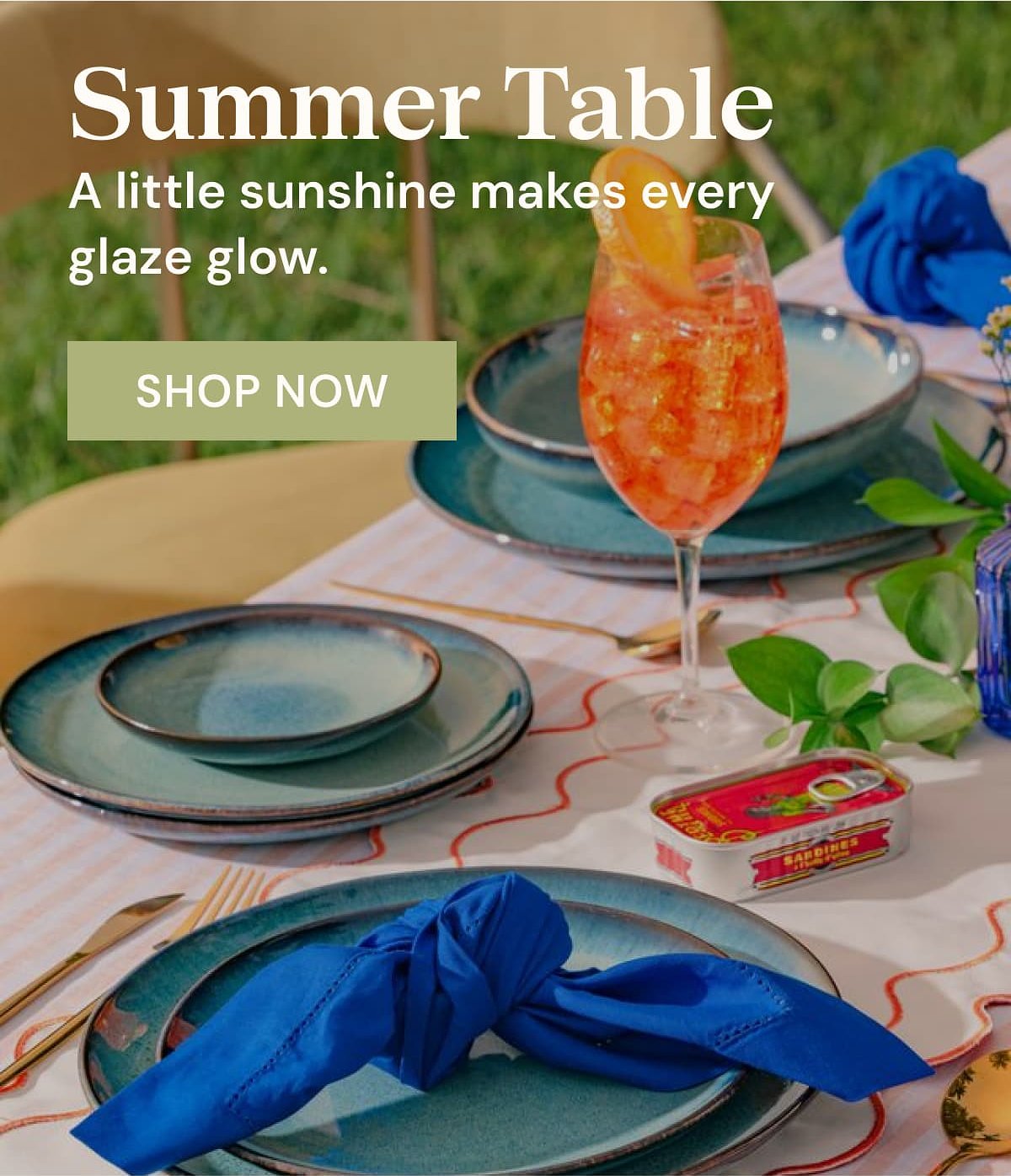 Summer Table A little sunshine makes every glaze glow. Shop now