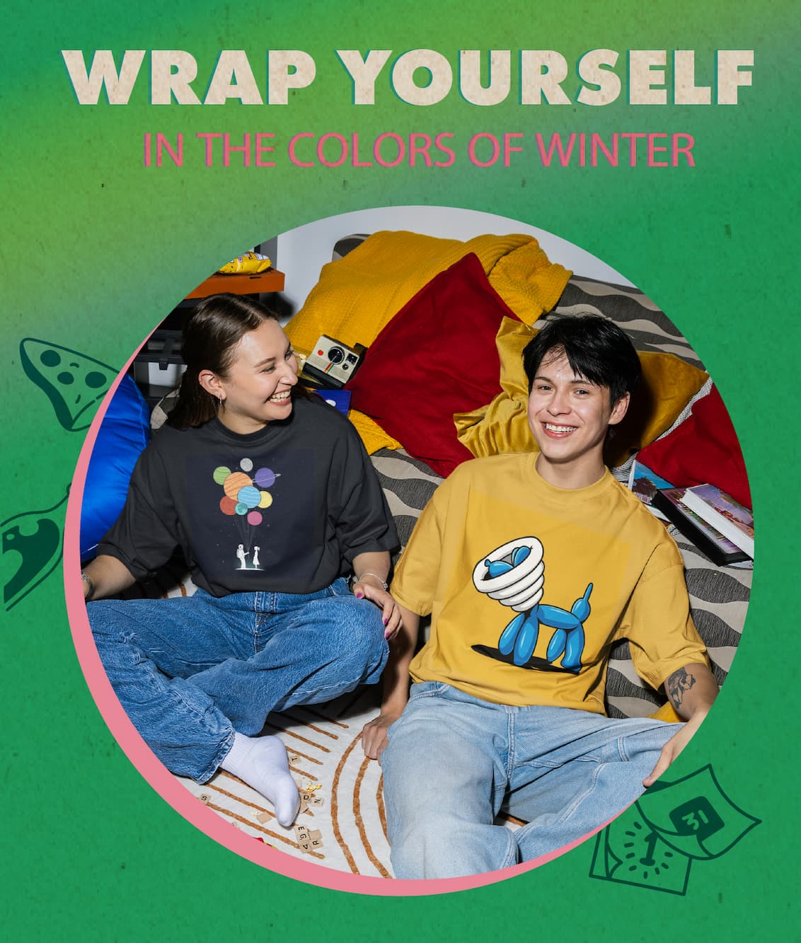 Wrap yourself int he colors of winter