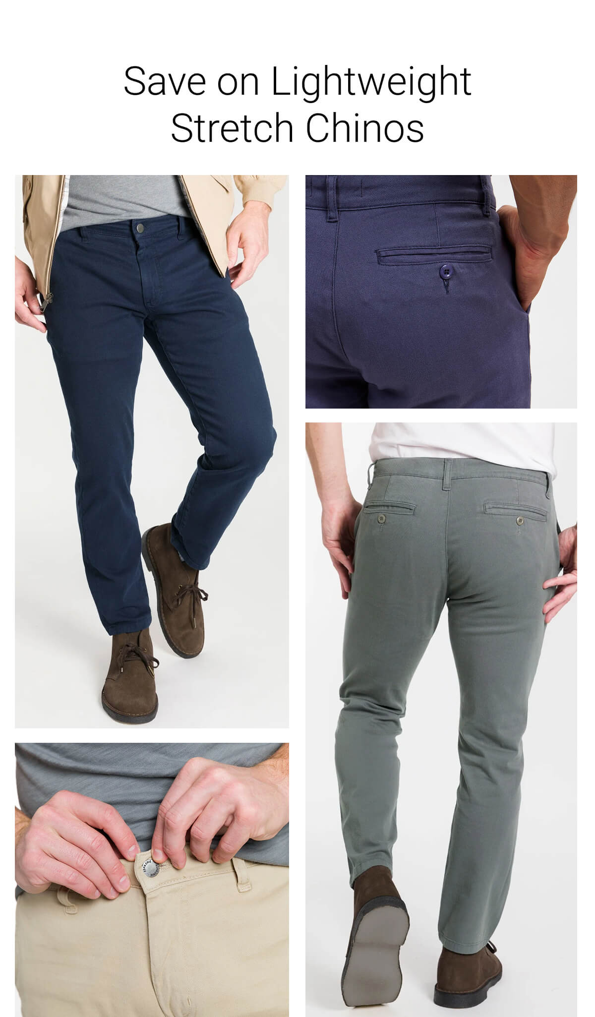 Save on Lightweight Stretch Chinos