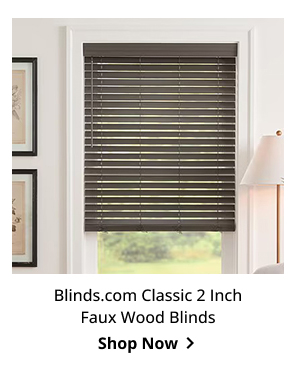 Blinds.com Classic 2 Inch Faux Wood Blinds | Shop Now >