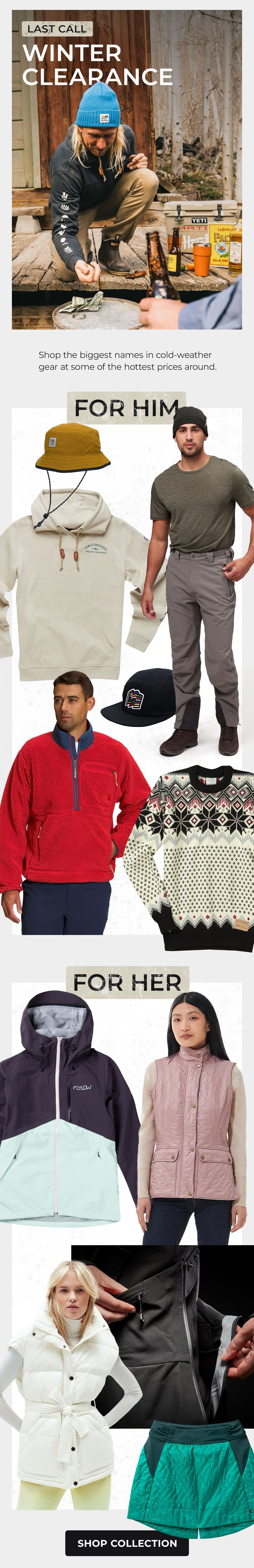 Last Call For Our Winter Clearance