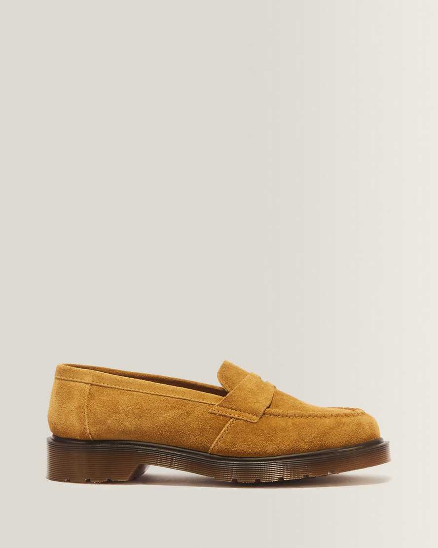 Image of Delapre Penny Loafer Repello Calf Suede Penny Loafer