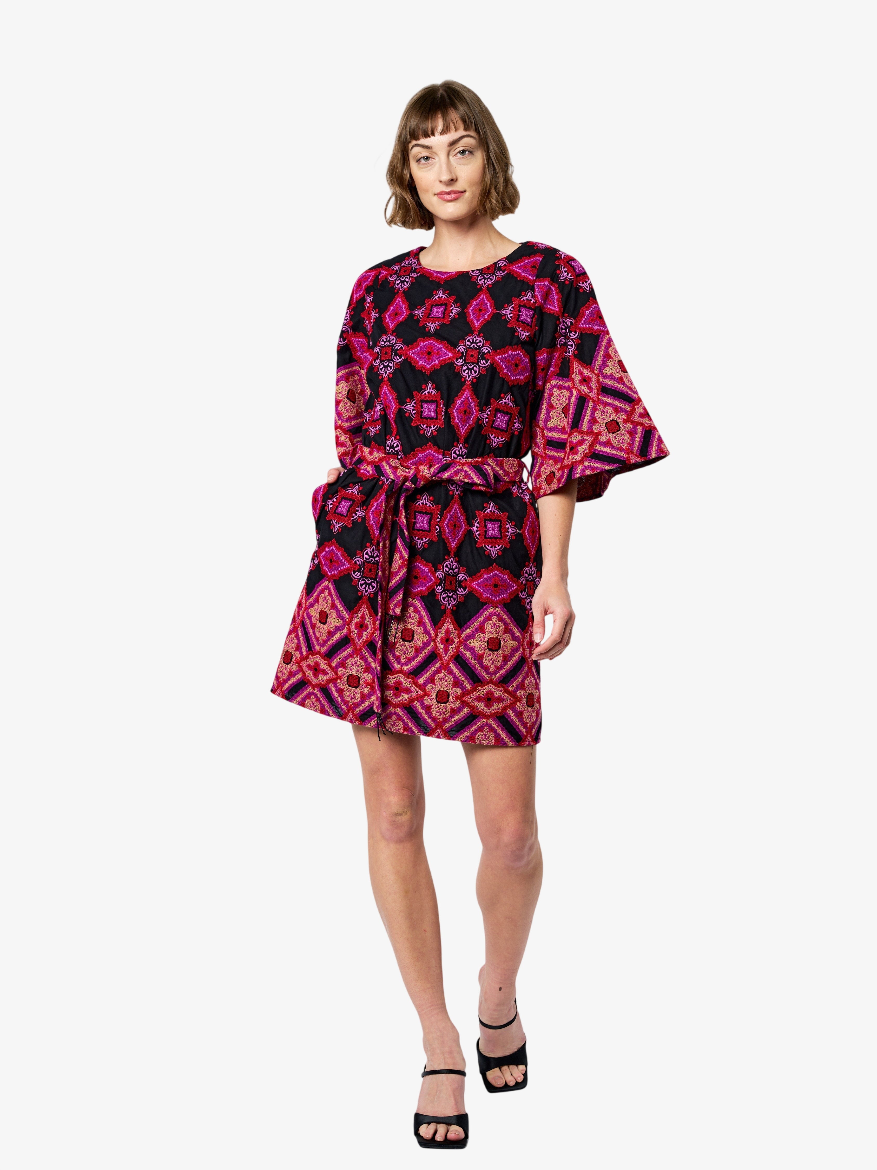 Image of Daelyn Embroidered Mini Dress