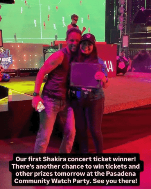 Global Game Tour_GGT WeHo2_Shakira Tickets Winner 4x5