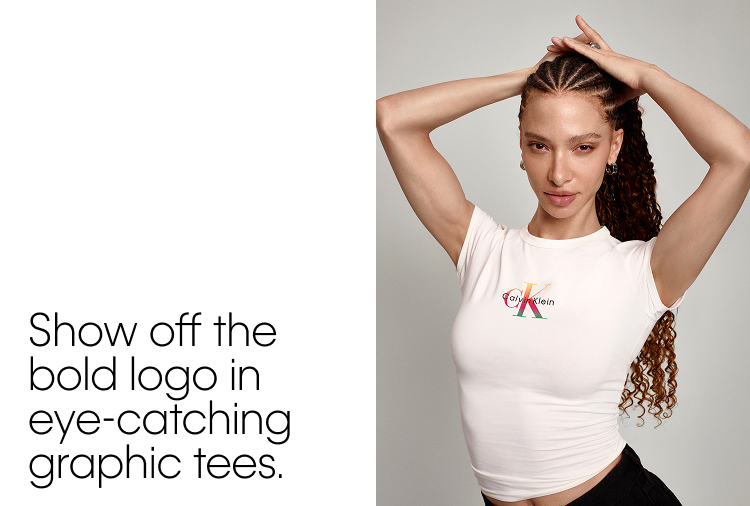 Show off the bold logo in eye-catching graphic tees.
