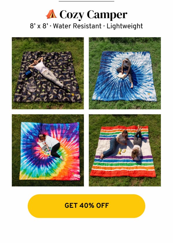 save 40% off on camp items