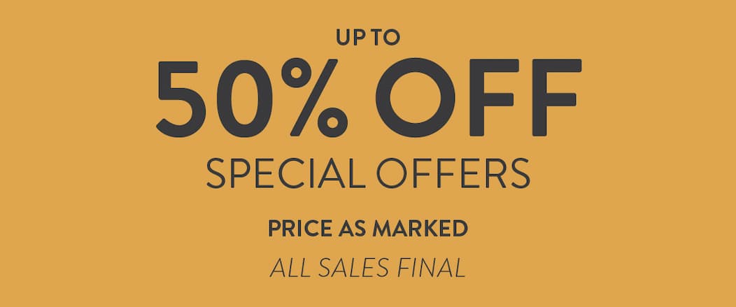 Up to 50% Off Special Offers